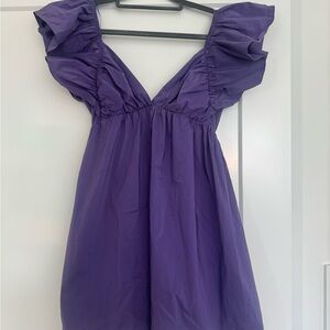 Elegant Purple Mini Dress